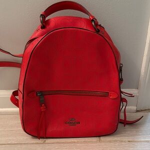 Coach Scarlet Red Backpack